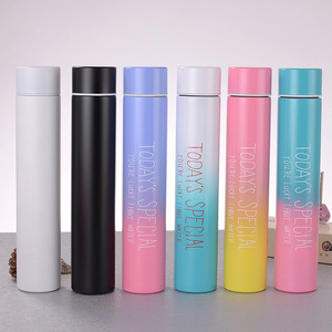 280ML <strong>Slim</strong> Straight Stainless Steel Insulated Vacuum Flasks Portable Mini Thermos <strong>Water</strong> <strong>Bottles</strong> - Product Image 6