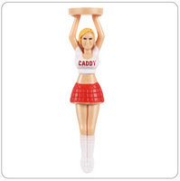 Tee de golf en plastique durable de 70 mm, en forme de personnage amusant, pour l'esthétique et le divertissement sur le parcours, Marque Qiangjian QJ Golf