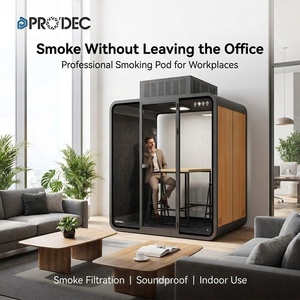 <span class=keywords><strong>Prodec</strong></span> Acoustic: Cabina de Fumadores Móvil, Cabina Insonorizada Profesional para Oficina, Espacios Elegantes para Fumar - Product Image 3