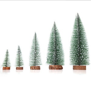 1 pièce, mini sapin de Noël vert de 10 cm à 40 cm, en sisal, à placer sur le bureau, décorations de fête du Nouvel An et de Noël, Navidad - Product Image 1