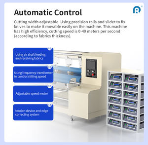 Automatic Ultrasonic Nonwoven Fabric Slitting and Rewinding Machine with PLC Motor & Engine Core Components - Product Image 3