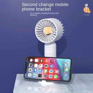 Factory Wholesale New Arrival Portable <b>Table</b> With Phone Holder Usb Rechargeable Pocket Handheld Mini Fan - Product Image 4