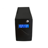 Onduleur interactif en ligne 650VA avec AVR, batterie au plomb-acide, affichage LED – Alimentation de secours fiable pour ordinateur, PC et usage domestique/bureau