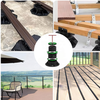 Support de piédestal réglable en plastique pour terrasse extérieure Installation facile Style de conception moderne