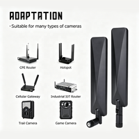 Routeur 4G LTE Internet Booster 5G 915 MHz 5 dBi avec antenne pliable en caoutchouc de 196 mm pour communication via connecteur SMA