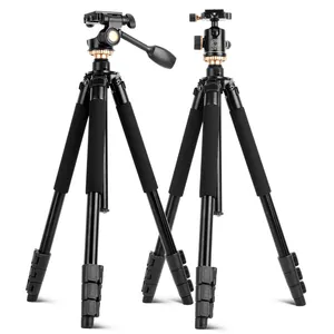 QZSD Digital Aluminum Stand Flexible Camera Stative Adjust Durable Finishing Rod Professional Heavy Duty Video Tripod
