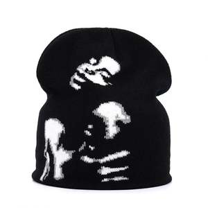 Gorro de Punto Unisex con Diseño OEM, Estampado Jacquard en Toda la Superficie, sin Puño, para Invierno, Gorro de Punto para Hombre, Otoño-Invierno Europeo - Product Image 4