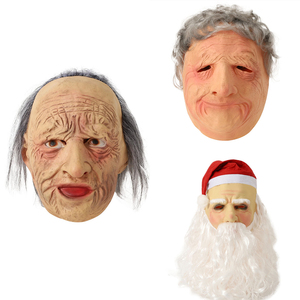 Masque Halloween Grand-père Aux Cheveux Blancs - Latex Réaliste, Pour Hommes Et Femmes, Cosplay Horreur