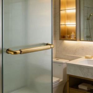 Customized Various Length Brass European Design Refrigerator Handles <b>for</b> Wardrobe Drawer Dresser & Cabinet-Easy Installation - Product Image 4