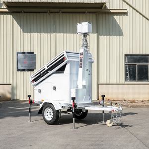 Remolque CCTV Móvil BIGLUX <span class=keywords><strong>HiSTAR</strong></span> con Energía Solar, Mástil de 7/9m, Impermeable, Batería de Litio de 24V 14336WH, 6 Días de Autonomía, para Construcción - Product Image 6