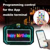 Letreros Comerciales Personalizados para Fiestas, Letrero LED para Servicio de Botellas, Letrero Portátil RGB para Clubes VIP, Letrero Luminoso de Mano