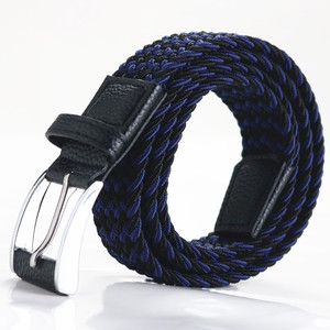 LQbelt 3.3CMファッション生地ベルト弾性ベルト織りメンズベルト女性用卸売工場 - Product Image 5