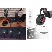 Meilleure Vente Trottinette Électrique Pliable à Grande Vitesse (85 km/h) avec Pneus Larges, Autonomie de 100 km pour l'Exploration Urbaine