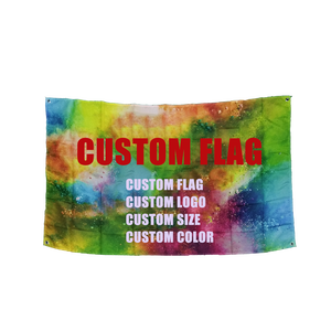 Drapeau à thème sportif imprimé numériquement en polyester, couleur pleine, avec logo personnalisé, 3x5 pieds, 4 œillets aux coins - Product Image 2