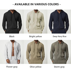 <span class=keywords><strong>Sweat</strong></span>-shirt à capuche zippé de haute qualité pour <span class=keywords><strong>homme</strong></span>, vêtement de sport, idéal pour les loisirs en plein air, la ville, la course à pied, la randonnée, la remise en forme - Product Image 5