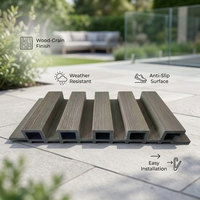 Planche de terrasse en WPC à âme pleine, étanche, moderne, durable, panneau de sol composite, design 3D, support technique en ligne pour le jardin