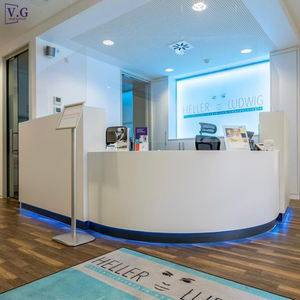 Mostrador de Recepción de Corian Personalizado en Varias Formas y Colores para Hotel, Hospital, Banco, Mostrador de Recepción OEM - Product Image 2