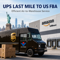 Pengiriman Udara Bebas Pajak Ganda dari China ke US FBA DDP, Termasuk Penyediaan Waktu Pengiriman ke Gudang Amazon, Pengiriman Terakhir UPS