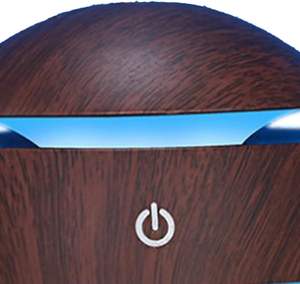 Humidificateur ultrasonique mini LED effet bois 2026 avec hygromètre et aromathérapie pour voitures et usage domestique, alimentation USB et à piles - Product Image 4