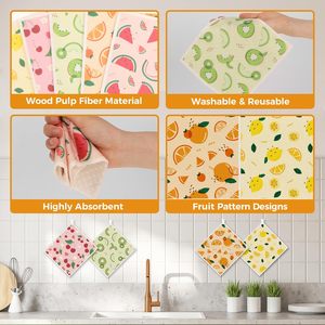 Serviettes absorbantes réutilisables en gros pour la cuisine, chiffons à vaisselle en cellulose - Product Image 3