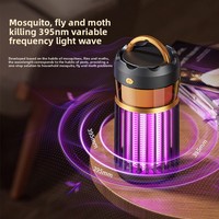 Lampe anti-moustiques électrique à choc, alimentée par USB, pour intérieur/extérieur, murale, piège à mouches, lumière UV/ambiante, tue-moustiques