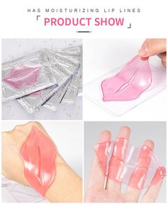 Mascarilla Labial de Colágeno Transparente, Rosa y Dorada Brillante, Hidratante, Vegana y Orgánica, de Venta Directa de Fábrica, Marca Privada - Product Image 2