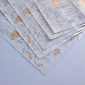 กระดาษห่อเบอร์เกอร์ขนาด18X18X18แว๊กซ์สำหรับร้านอาหารพิมพ์โลโก้ได้ตามต้องการ - Product Image 5