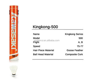 Kawasaki Nouvelle <span class=keywords><strong>Plume</strong></span> de Canard de Haute Qualité Meilleure Balle de <span class=keywords><strong>Badminton</strong></span> de Tournoi <span class=keywords><strong>Plume</strong></span> Sélectionnée à la Main & Résistance à la Casse Stabilité de Vol - Product Image 6