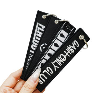 سلسلة مفاتيح مطرزة مخصصة كهدية ترويجية من مصنع المعدات الأصلي - Product Image 5