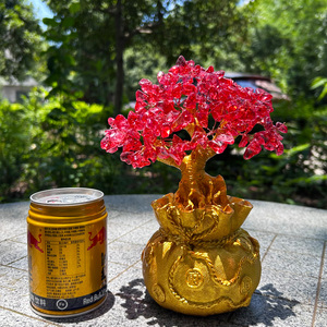 Wholesale Natural Pink Seven-<strong>Chakra</strong> Crystal Tree Healing <strong>Stone</strong> Coin Crystal Tree Ornaments Wholesale Crystal Decorations - Product Image 3