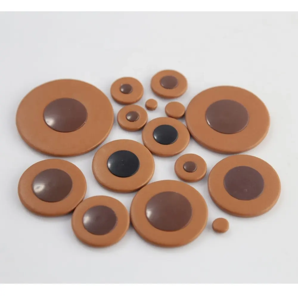 ROFFEE Woodwind Instrument Accessories 1 set Saxophone Sound Hole Leather Light Brown Pads Resonator