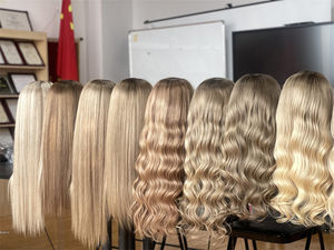 SHY HAIR Ash Blonde Balayage Lace Pelucas de cabello humano Glueless HD 13x5 Patch Lace Front Raw Virgin Pelucas de cabello humano para mujeres - Product Image 6