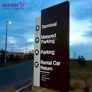 Wholesale Large Outdoor Aluminium Illuminated Wayfinding Signage Led Pylon Sign for <strong>Signpost</strong> Totem - Product Image 6