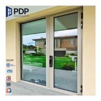Puerta Corrediza de Aluminio Estilo Postmoderno PDP con Característica Impermeable para Apartamentos, Baños, Uso en Exteriores en Hoteles y Centros Comerciales