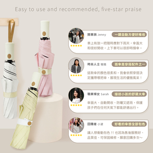 8 Ribs <b>Large</b> Automatic Travel <b>Umbrella</b>, UV Protection Windproof Folding <b>Umbrella</b>, 117cm Arc Sun Rain <b>Umbrella</b> - Product Image 6
