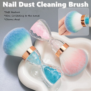 Brosse de nettoyage de poussière pour ongles à tête large, forme de bac à sable, outil de beauté doux pour le nettoyage de la poudre, pour usage en salon de manucure - Product Image 1