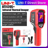 Caméra thermique UNI-T UTI120S+ avec 7 palettes de couleurs, résolution infrarouge supérieure 240x180, sensibilité thermique 60mK, affichage