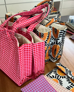 Bolso Tote de Algodón Extra Grande con Estampado Floral del Fabricante Bolsos de Hombro Hechos a Mano para Vacaciones en la Playa de Hawái - Product Image 6