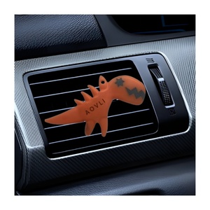 Ventilasi gantung parfum padat 3D dinosaurus lucu klip mobil penyegar udara kustom dalam jumlah besar Lavender mawar untuk hadiah - Product Image 2