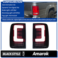 LED-Rückleuchten-Set für VW Amarok 2012-2022 Dynamischer Blinker Heckleuchten Bremslichter Upgrade LKW-Zubehör