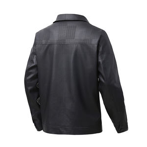 เสื้อโค้ทโลโก้แบบกำหนดเองสำหรับผู้ชาย แฟชั่นฤดูใบไม้ร่วงและฤดูหนาว ทรงหล่อเข้ารูป ปกเสื้อแบบจ๊อกเกอร์ สวมใส่สบาย เหมาะสำหรับกิจกรรมกลางแจ้งในฤดูใบไม้ผลิ - Product Image 2