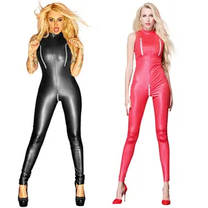 Womens Lingerie Sexy Women's Zipper Crotch High Elastic Leather PU Bright  Lacquer Sexy Underwear : : Clothing, Shoes & Accessories