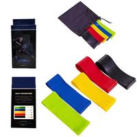 Ensembles de mini bandes de résistance en boucle de latex avec logo personnalisé bande extensible portable de gymnastique fitness yoga pour musculation pochette emballée