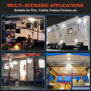 Chaud populaire 9 pouces RV lumière <span class=keywords><strong>12v</strong></span> Led Rv intérieur caravane plafonniers Rv lumière intérieure pour RV Van <span class=keywords><strong>Camping</strong></span> camion voiture - Product Image 4