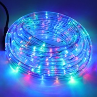 Cuerda de luz LED Flexible impermeable para exteriores, decoración navideña, iluminación de vacaciones