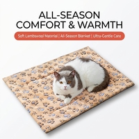 Hiver chaud couverture animal tapis animal antidrapant empreinte patte rectangle chat tapis chien interieur grand