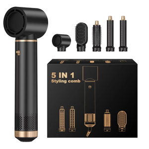 Secador de pelo 5 en 1 de bajo ruido, máquina estilizadora de pelo, rizo de pelo profesional, alisado, secado rápido, soplado, cepillo de aire caliente - Product Image 4