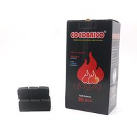 Vente directe usine COCOBRICO Charbon carré pour chichas arabes, fabriqué à partir de coques de noix de coco, teneur en carbone fixe >95%, stock prêt à être expédié