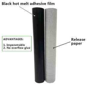 Black TPU Hot Melt <span class=keywords><strong>Adhesive</strong></span> Film 0.18mm Thickness 150cm Width Fabric <span class=keywords><strong>Adhesive</strong></span> <span class=keywords><strong>Tape</strong></span> - Product Image 5