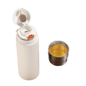 Termo Aislado Tomic de 500 ml, Botella de Agua de Acero Inoxidable para Viaje con Tapa y Correa para Té y Café - Product Image 4